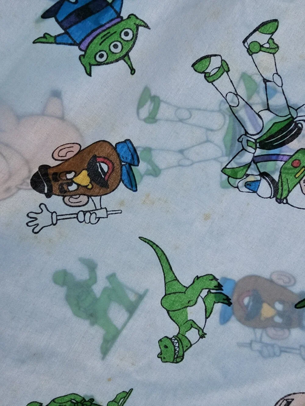 1995 Hasbro Disney Toy Story Twin Sheet Set - Flat & Fitted - Vintage